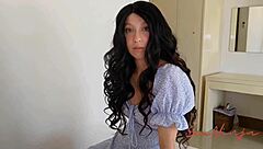 Teen 18+ rides best friend's big cock in cowgirl for creampie