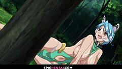 selena falls right into kazuma’s wild trap in this hentai clip.