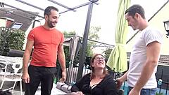 French Amateur Gwen Experiences First Double Penetration With Big Tits