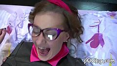 i fucked that sexy glasses slut doggystyle in lingerie