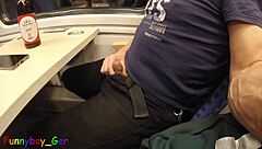 Attempting Third Cumshot On Moving Train? Interrupted At Station!