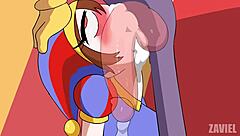 Cartoon porn featuring big tits and deepthroat