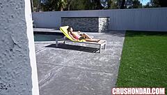 Petite Maya Woulfe intensely persuades her stepdaddy in taboo encounter