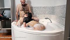 Exclusive behind-the-scenes look at Barbara's steamy cuckold encounter