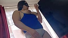 Slut Employee Shows Huge Pussy Lips On Camera