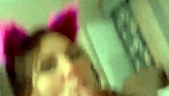 Beautiful babe kitty dives into muff licking pussy sucking cock deepthroat sloppy