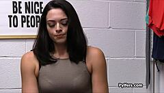 i saw that fat dick deepthroat the teen thief's pretty face in office