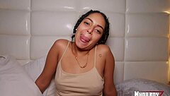 Big Booty Latina Gets Creampie Fuck