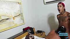 Alessandra Marques Banged by Three Guys in Brazilian Group Sex!