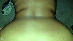 Watch this latina wife get cum on her ass by black cock in couple fucking