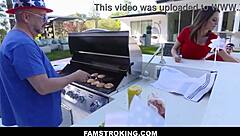 Ariella ferrara seduces stepson with big tits