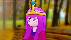 princess bubblegum fucked in the park for a chocolate bar hentai adventure time 2d cartoon porn anime