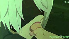 Seductive 2B from Nier: Automata gets kinky in this anime hentai