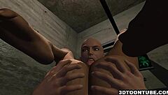 i watch blindfolded 3d redhead toon get licked and fucked hard