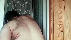 Hey, russian gay guy's hot anal with monster cock on round ass