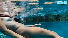 sexy amateur teen 18+ caught fingering underwater