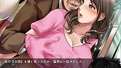 pretty bouncing office beauty reveals her secret on the train in this compilation