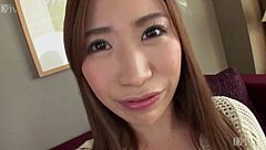 Koizumi Saya showcases her shaved, hairless body with big tits while intensely sucking cock in Model Collection series