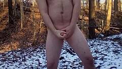 Naked Exhibitionist Nudist Flashing Hairless Cock Beach Cumshot Gay Fetish Scene.