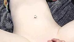 This amateur gets machine fucked in a homemade portrait