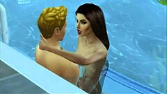 Cougar bride hunts her prey in Sims 4 story.