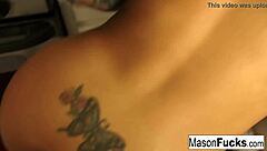 Mason lets her boyfriend tape POV action in the kitchen