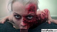 Seductive zombie satisfies her craving for intimacy
