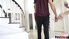 Twin Threesome! Danni Rivers & Rosalyn Sphinx in Wild Group Action with Big Tits and Ass!