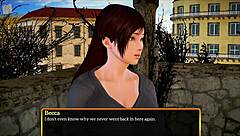 in my new family game, the teen explores adventures with milf characters