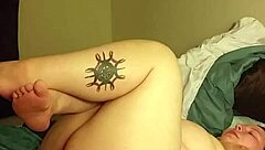 amateur girlfriend in homemade video with handjob and cumshot