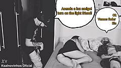 Erotic cuckold story: wife blindfolded, friend hides in wardrobe