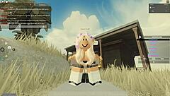 Cute Roblox babes get naughty on camera