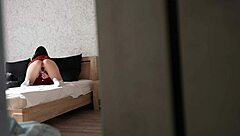 Voyeur catches stepsister masturbating and riding for silence in taboo homemade!