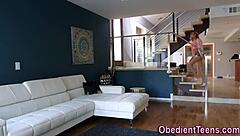 Fetish Teen 18+ On A Leash Gets Rough Blowjob Hardcore