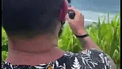 We entered a trail to have an orgy on the beach