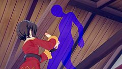 konosuba hentai megumin hard sex handjob blowjob fucked