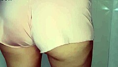 sexy wife picks lingerie for homemade fun