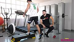 First-time workout session turns steamy with Magic Javi and Kike Gil
