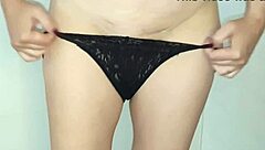 sexy wife picks lingerie for homemade fun