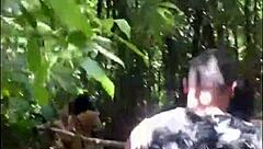 We entered a trail to have an orgy on the beach