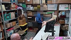 madison the teen gets caught and banged at shop