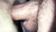 Hairy bottom feels deep emotion from lover's pounding