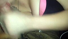 Cute teen sucking in car?