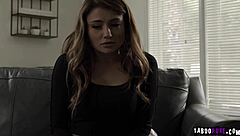 Babysitter Adria Rae follows instructions, starting with self-touching in lingerie