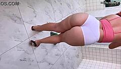 Naughty maid's big ass drives me wild.