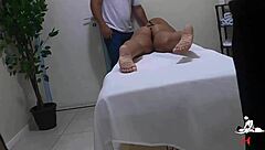 Wanna see my hot wife give in to the masseur?