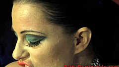 Glamcore Domina Teases And Toys Her Bound Pussy