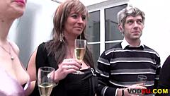 European orgy with banging, doggystyle, and cunilingus.