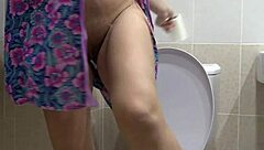 Blonde beauty's compilation of fetish play with pee and feet