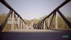 talia mint's risky beach masturbation